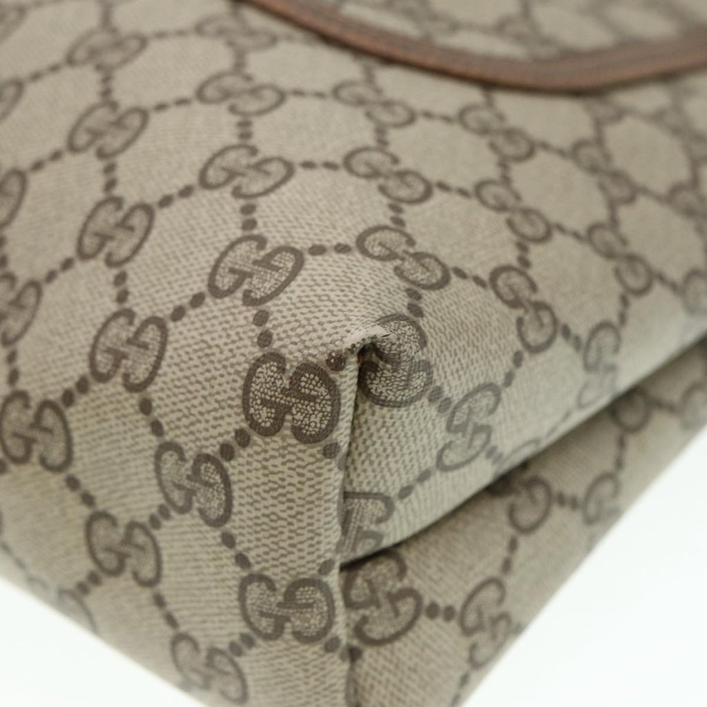 GUCCI GG Canvas Web Sherry Line Tote Bag PVC Leather Beige Green Red kk301