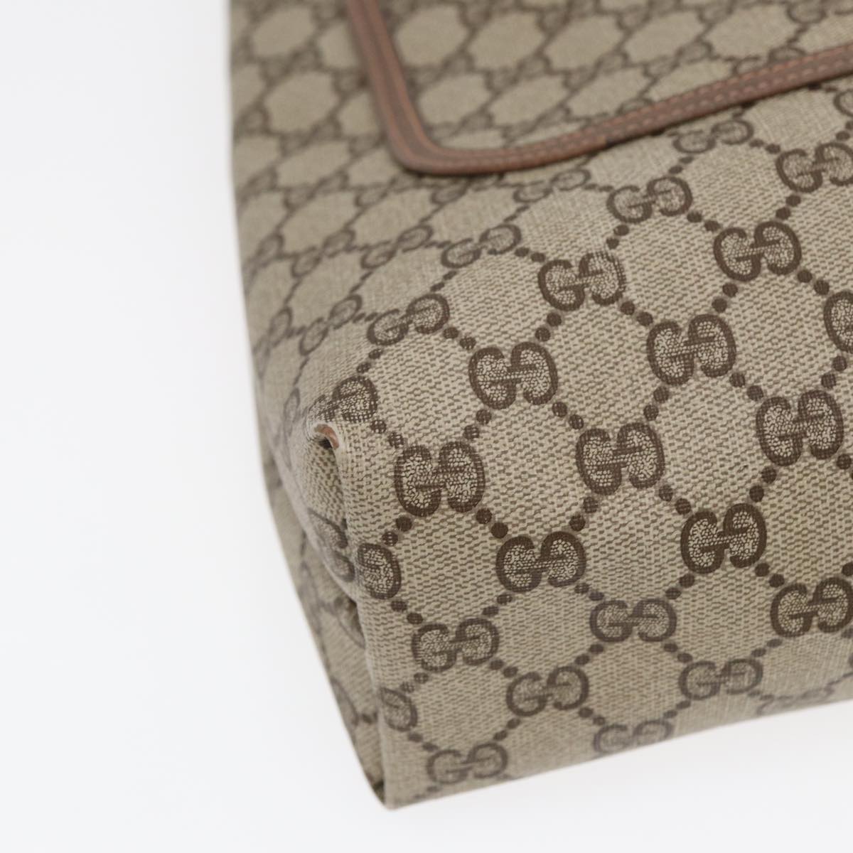 GUCCI GG Canvas Web Sherry Line Tote Bag PVC Leather Beige Green Red kk303