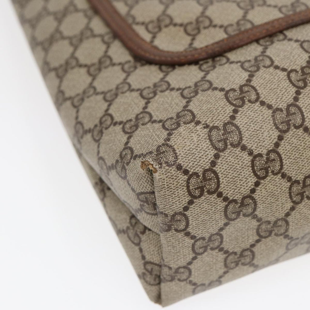 GUCCI GG Canvas Web Sherry Line Tote Bag PVC Leather Beige Green Red kk304
