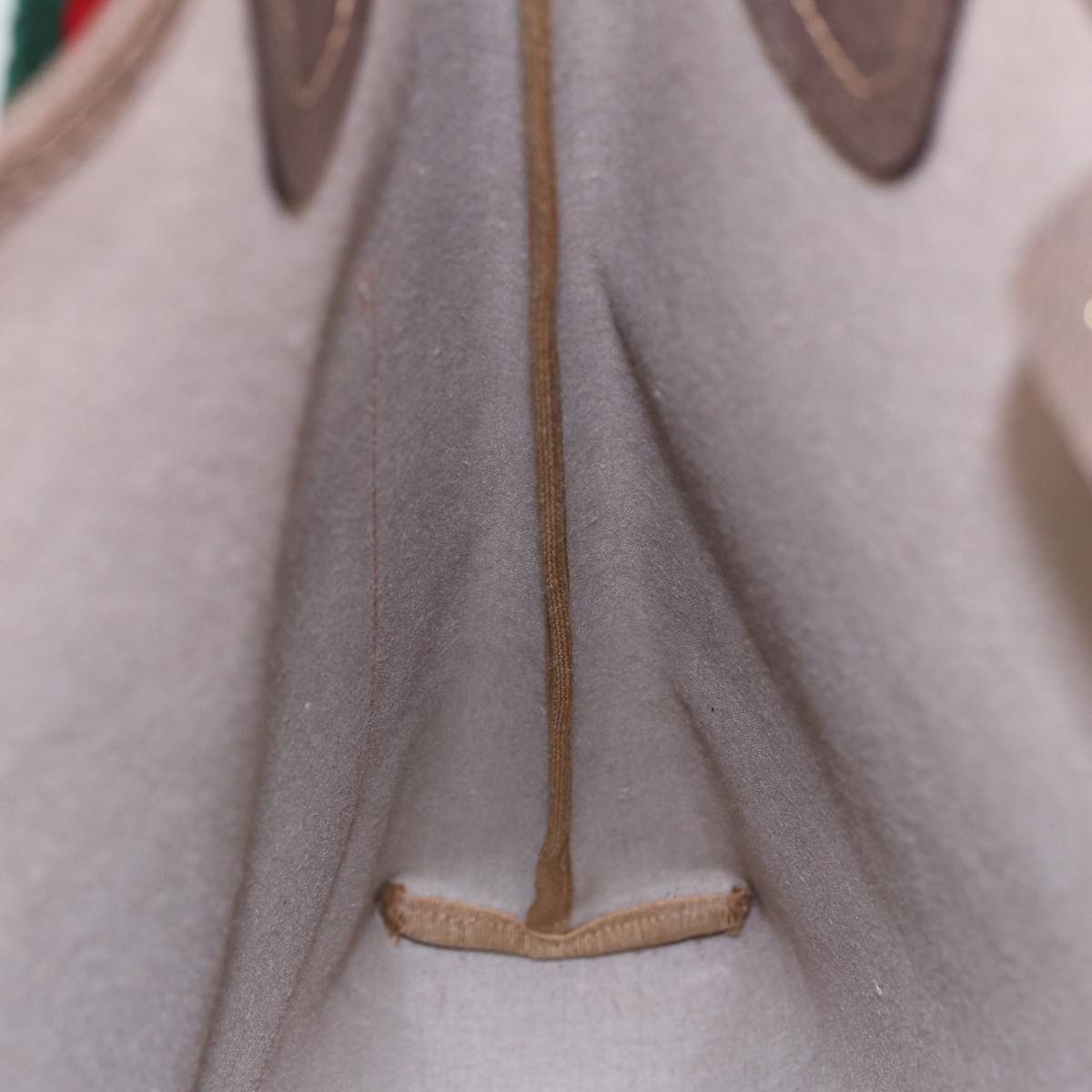 GUCCI GG Canvas Web Sherry Line Tote Bag PVC Leather Beige Green Red kk306