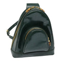 GUCCI Bamboo Body Bag Patent leather Green Gold 003 3444 0127 kk308