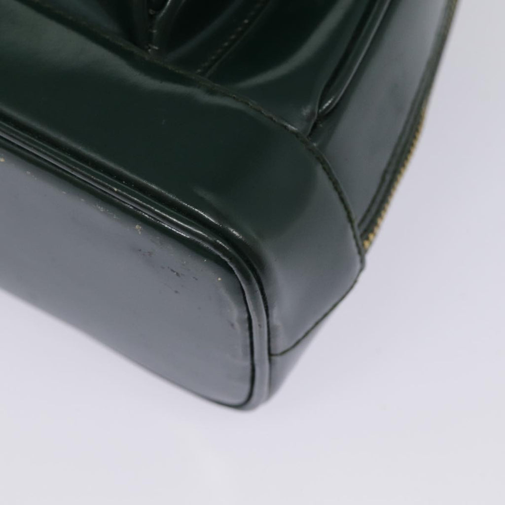 GUCCI Bamboo Body Bag Patent leather Green Gold 003 3444 0127 kk308