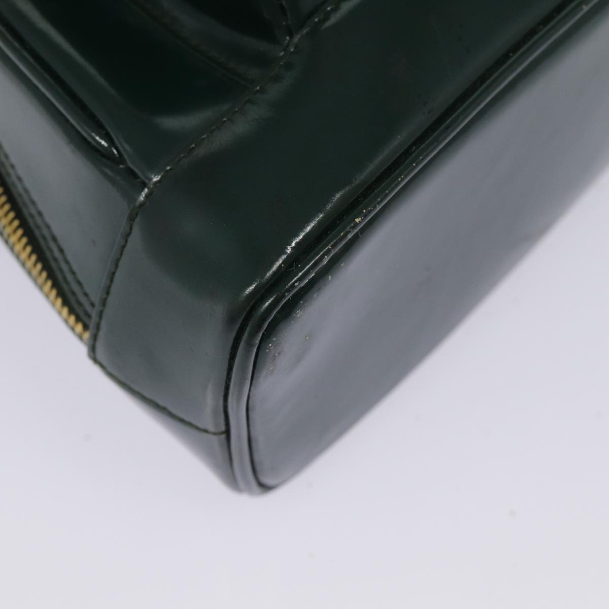 GUCCI Bamboo Body Bag Patent leather Green Gold 003 3444 0127 kk308