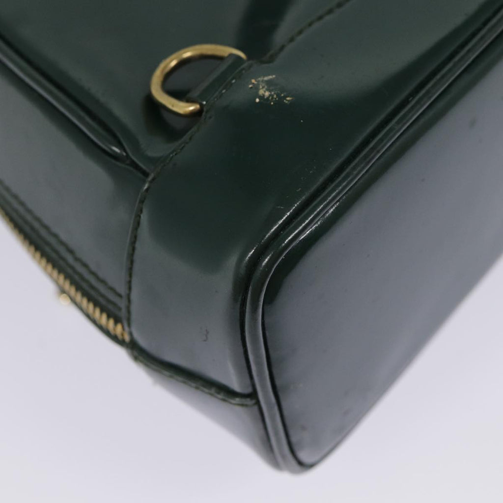 GUCCI Bamboo Body Bag Patent leather Green Gold 003 3444 0127 kk308