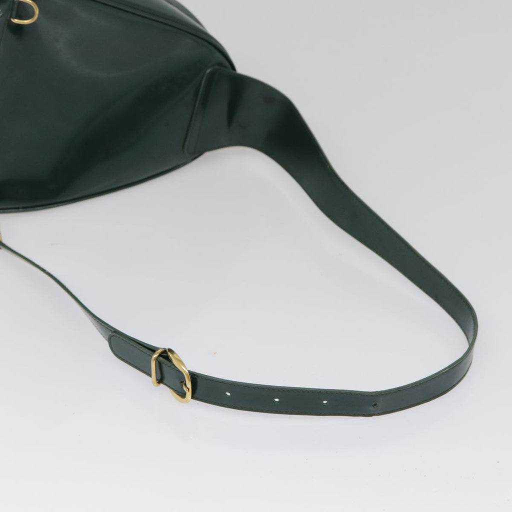 GUCCI Bamboo Body Bag Patent leather Green Gold 003 3444 0127 kk308