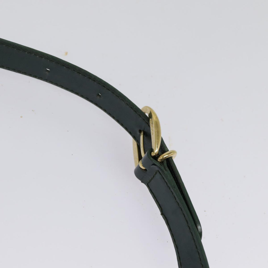 GUCCI Bamboo Body Bag Patent leather Green Gold 003 3444 0127 kk308