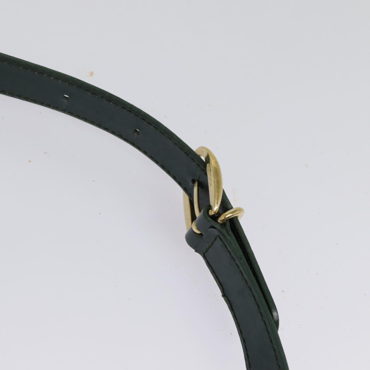 GUCCI Bamboo Body Bag Patent leather Green Gold 003 3444 0127 kk308