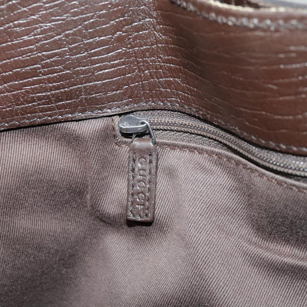 GUCCI GG Canvas Tote Bag Beige Brown Gold 106251 kk371