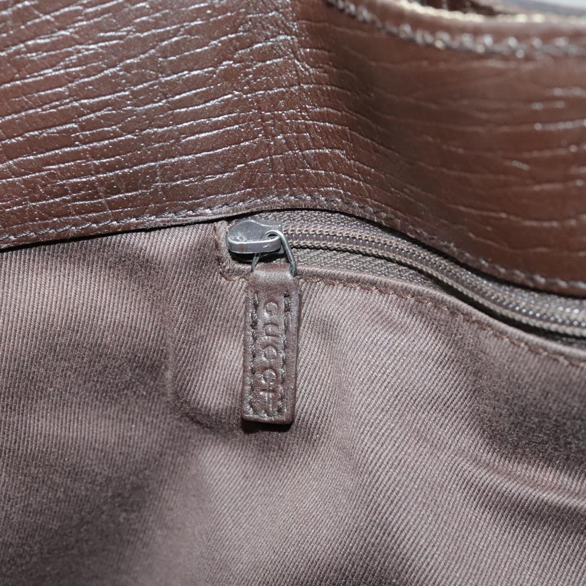 GUCCI GG Canvas Tote Bag Beige Brown Gold 106251 kk371