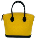 LOUIS VUITTON Lock-it PM Vernis Handbag M90251 Yellow