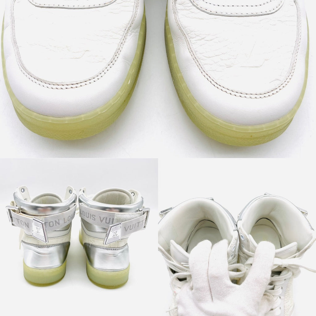 LOUIS VUITTON High Cut Sneakers 6 1/2 Rivoli Line