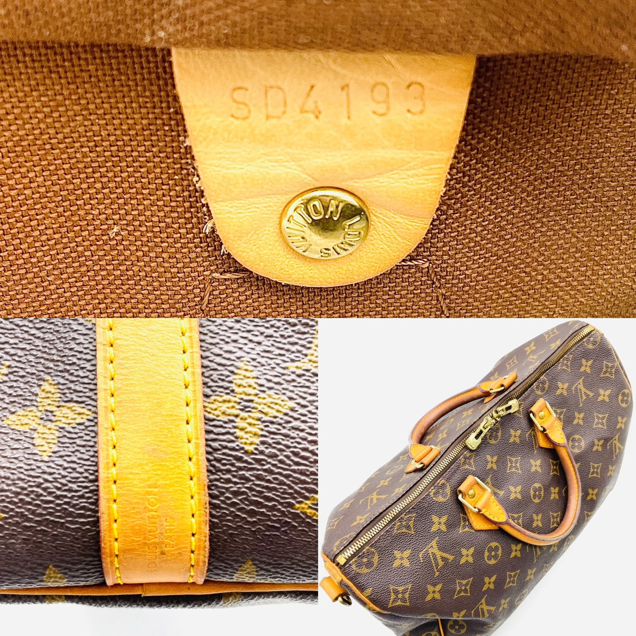 LOUIS VUITTON Monogram Speedy Bandrière 35