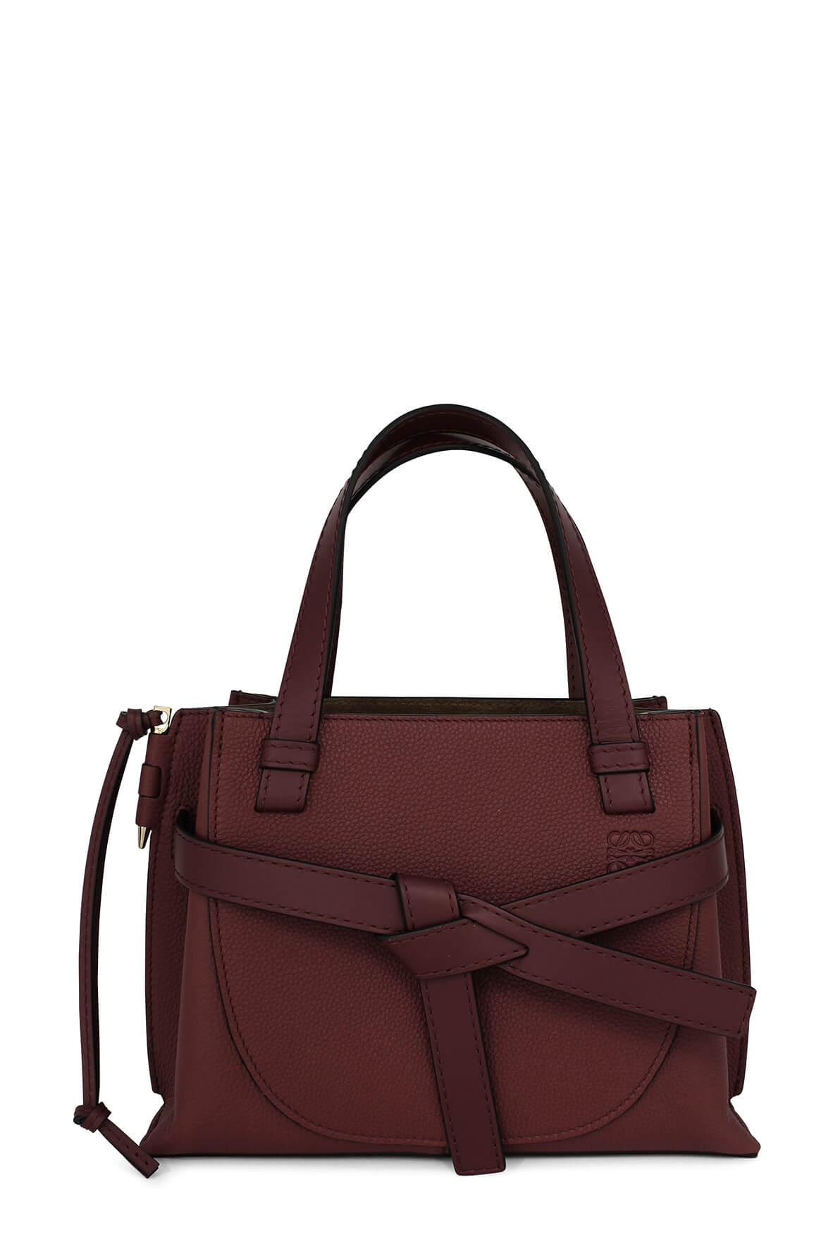 Gate Top Handle Mini Bag Garnet