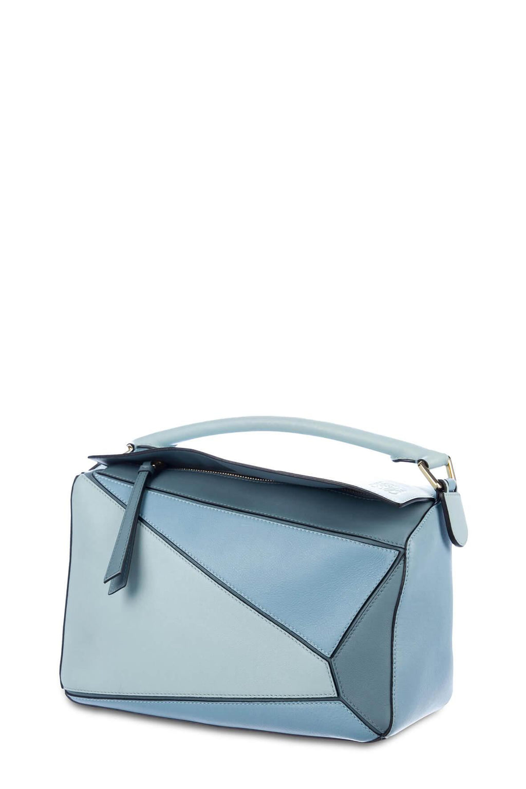 Medium Puzzle Bag Blue Monochrome