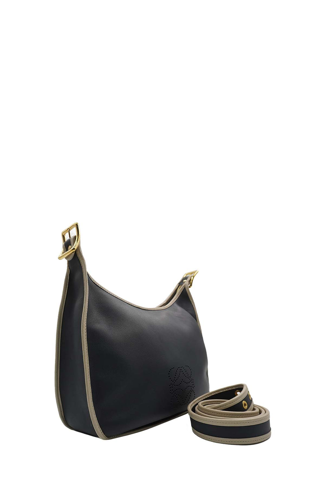 Leather Anagram Sophia Bag Black