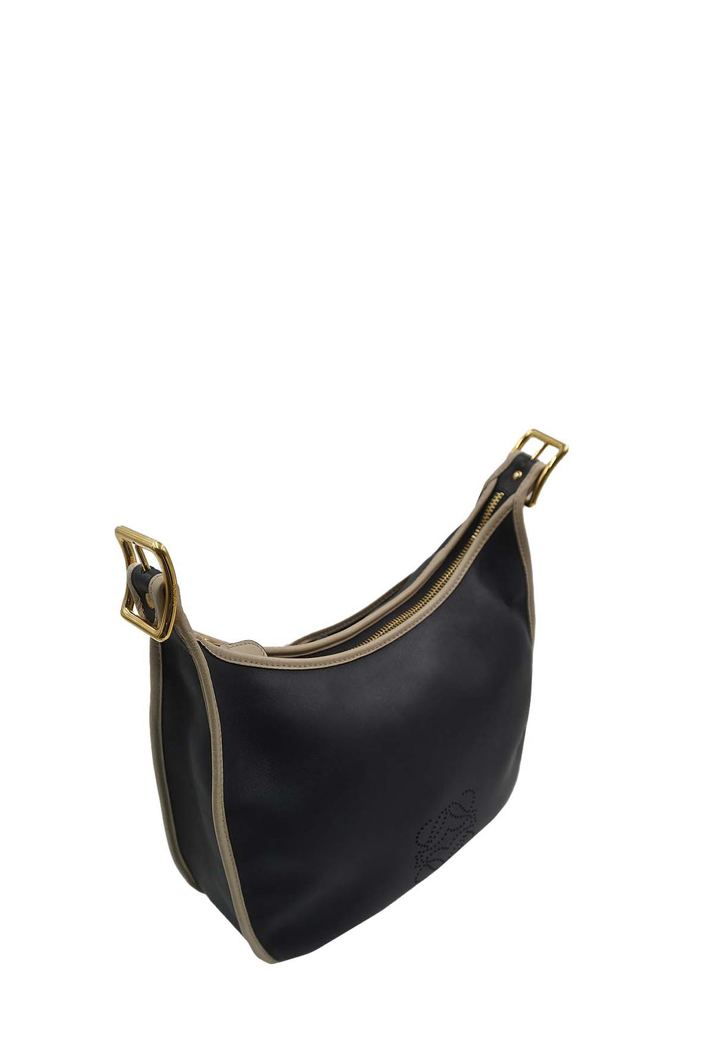 Leather Anagram Sophia Bag Black