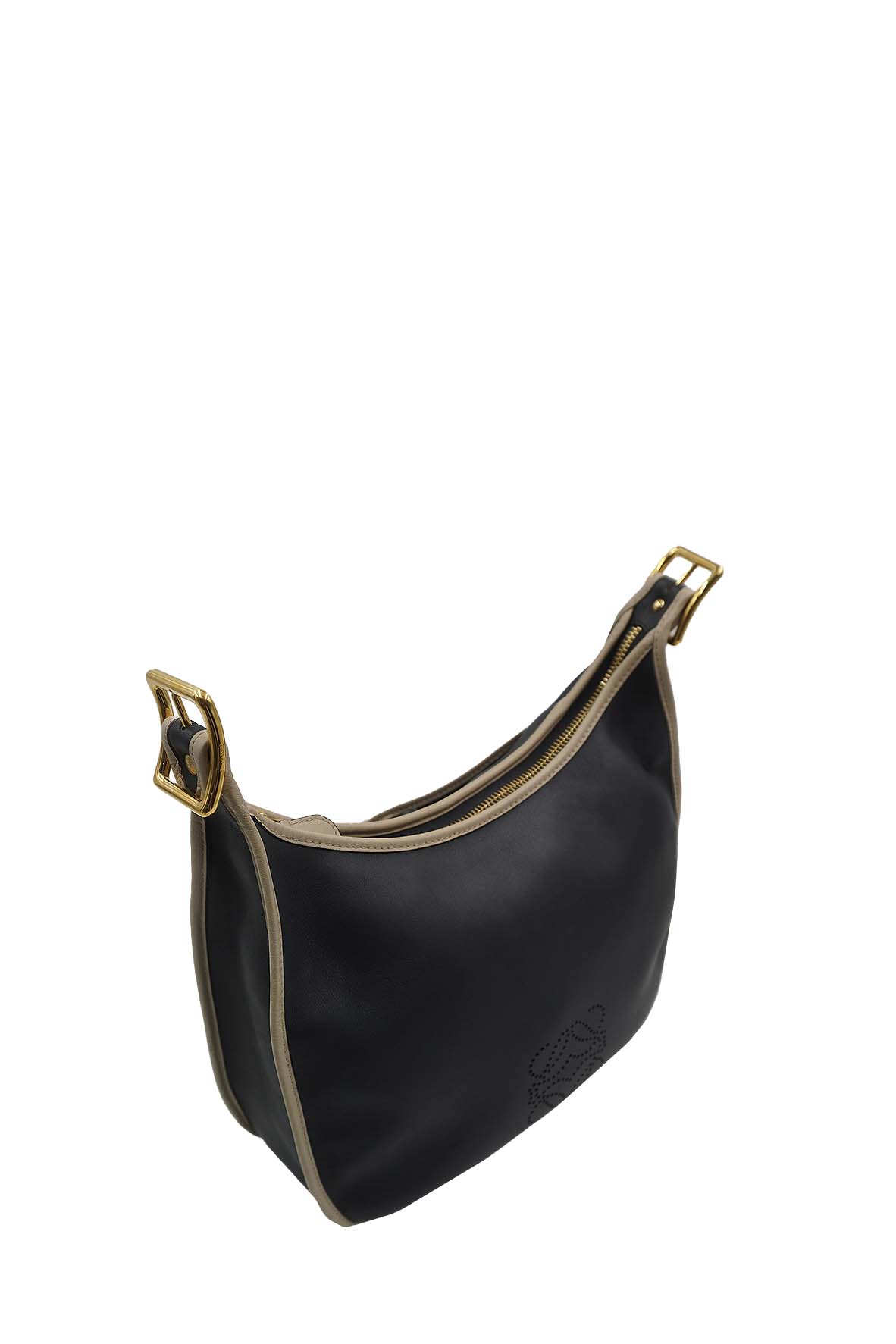 Leather Anagram Sophia Bag Black