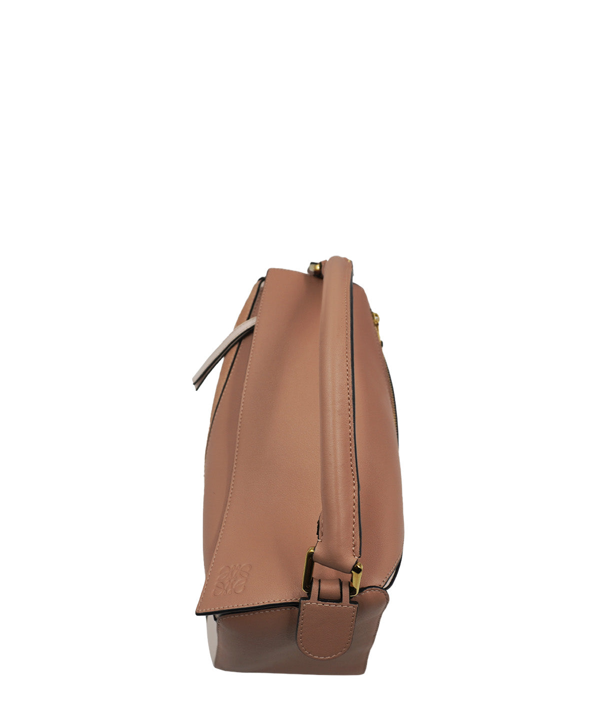 Medium Puzzle Bag with Suede Nude Cream Pink