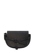 Mini Gate Dual Bag in Soft Calfskin & Jacquard Black