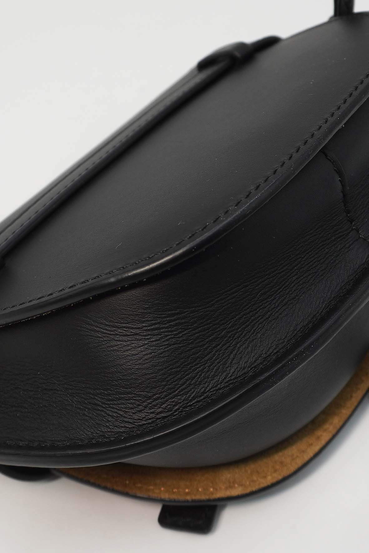 Mini Gate Dual Bag in Soft Calfskin & Jacquard Black