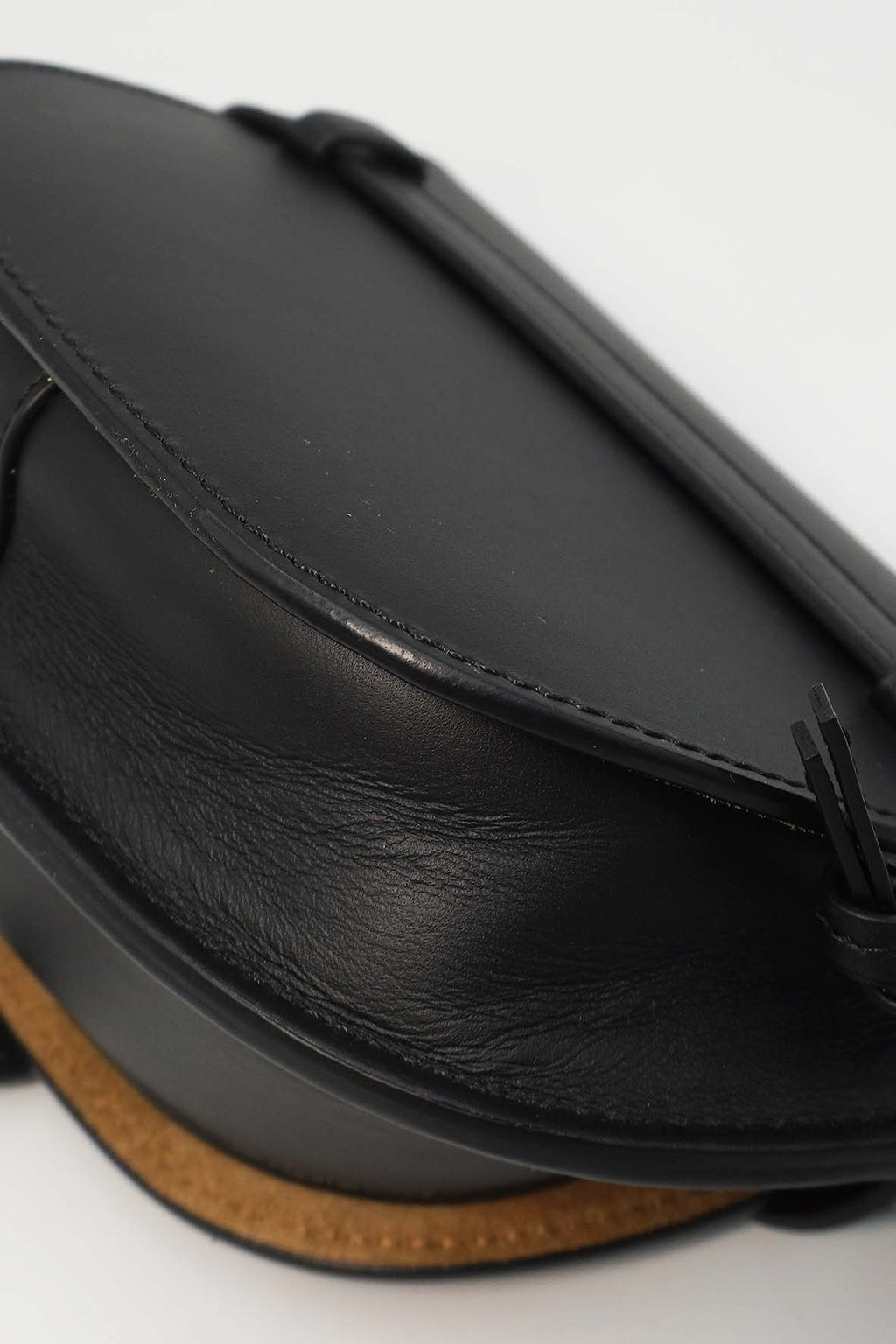 Mini Gate Dual Bag in Soft Calfskin & Jacquard Black