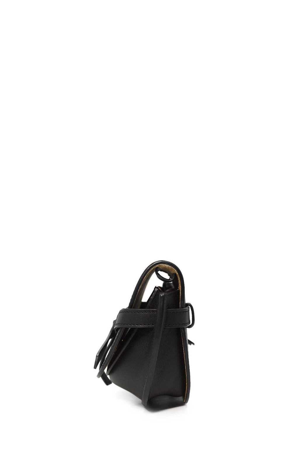 Mini Gate Dual Bag in Soft Calfskin & Jacquard Black