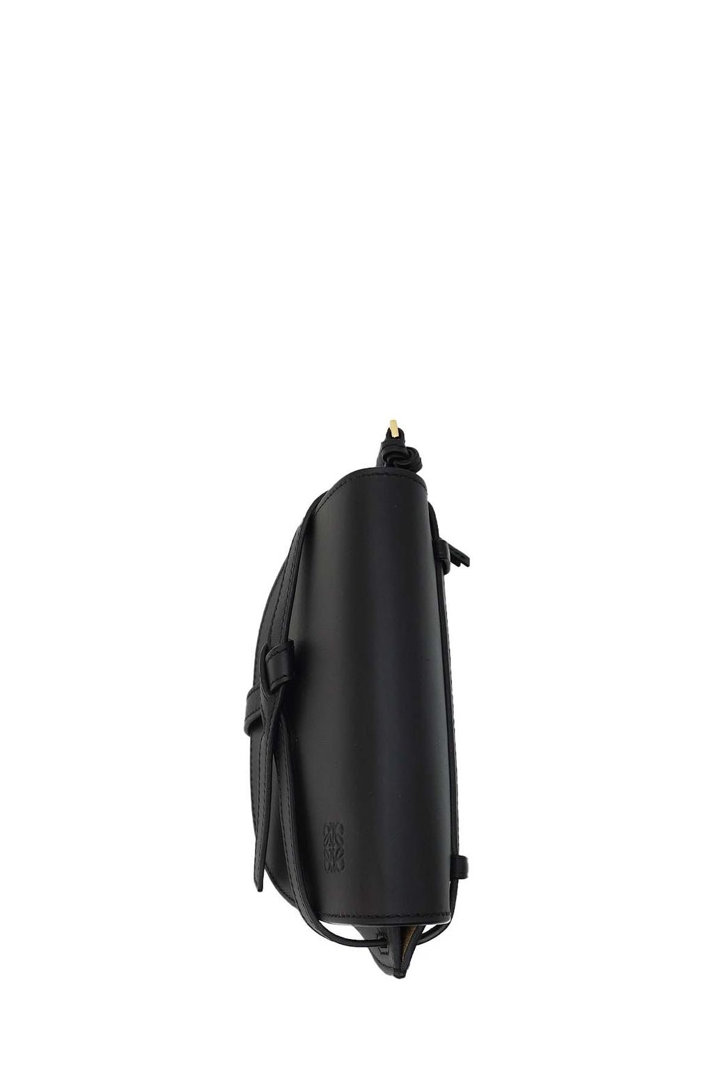 Mini Gate Dual Bag in Soft Calfskin & Jacquard Black