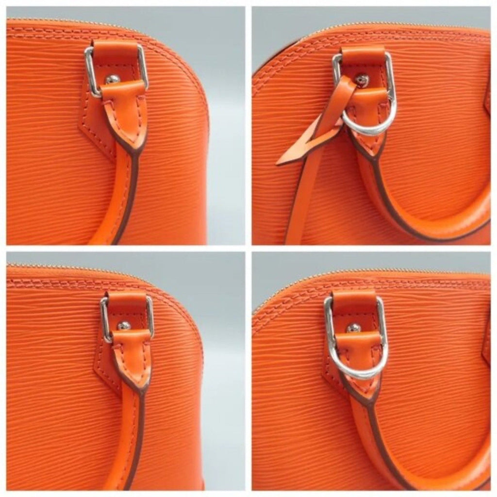 Louis Vuitton Alma BB Orange EPI Leather Satchel