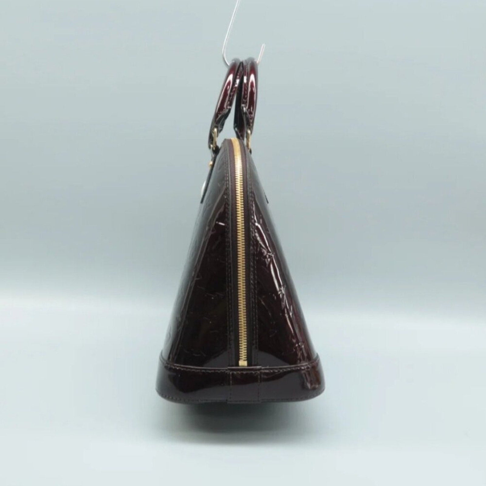 Louis Vuitton Alma Burgundy Patent Leather Hand Bag