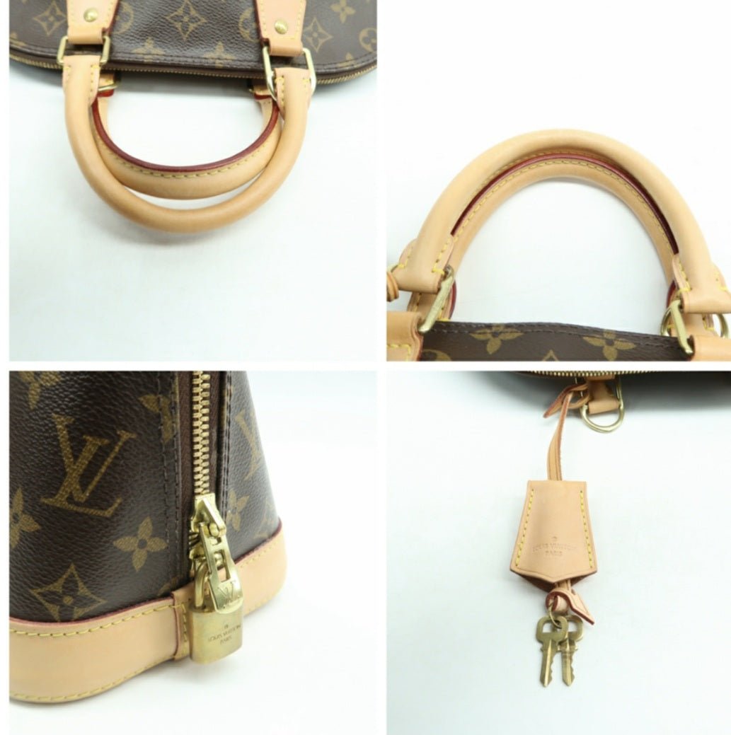 Louis Vuitton Alma Canvas Hand Bag