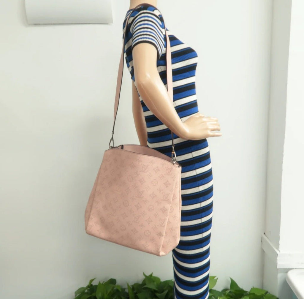 Louis Vuitton Babylone Pink Monogram Leather Satchel Bag