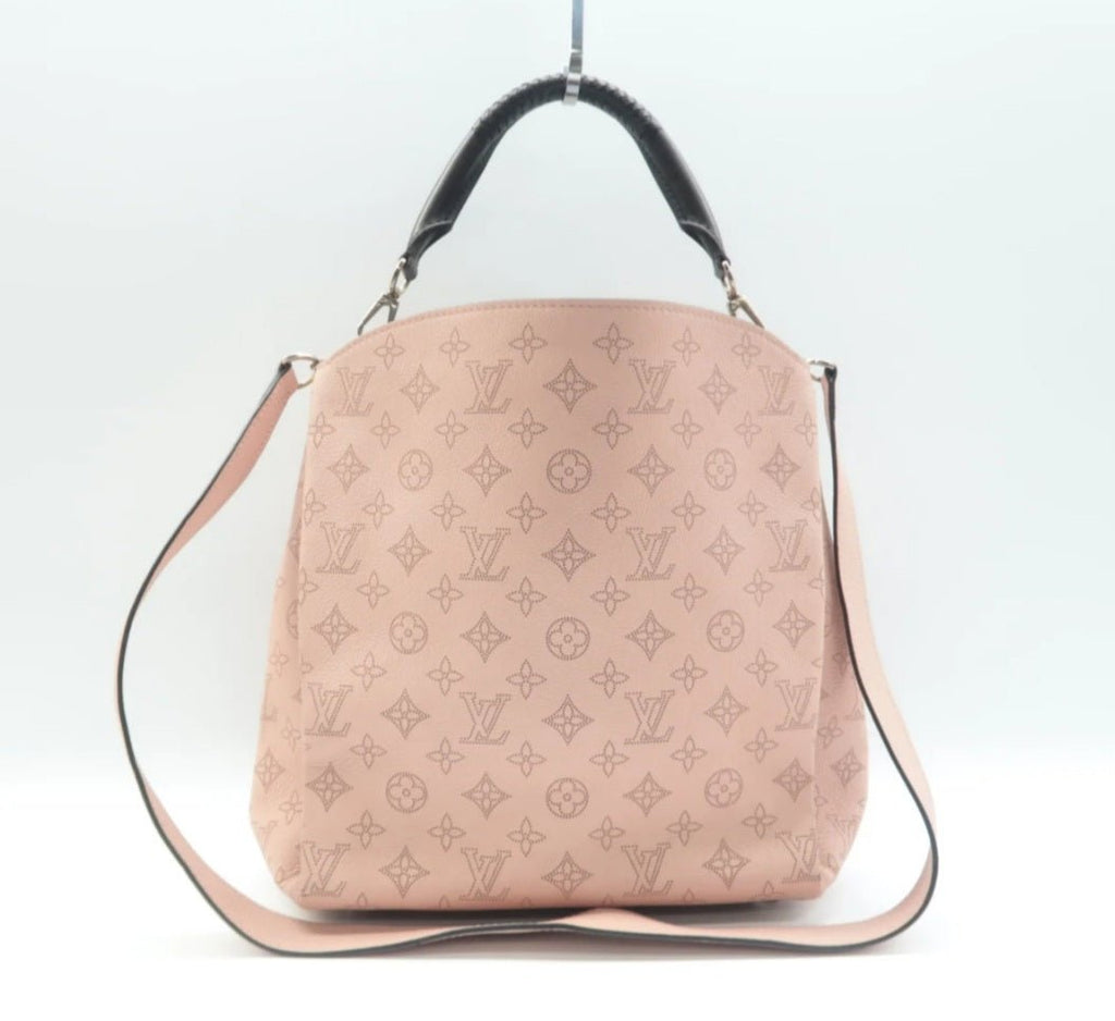 Louis Vuitton Babylone Pink Monogram Leather Satchel Bag