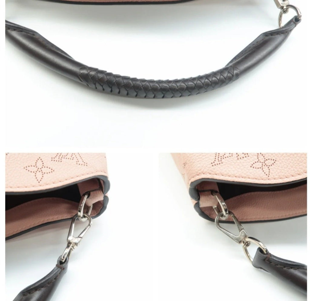 Louis Vuitton Babylone Pink Monogram Leather Satchel Bag