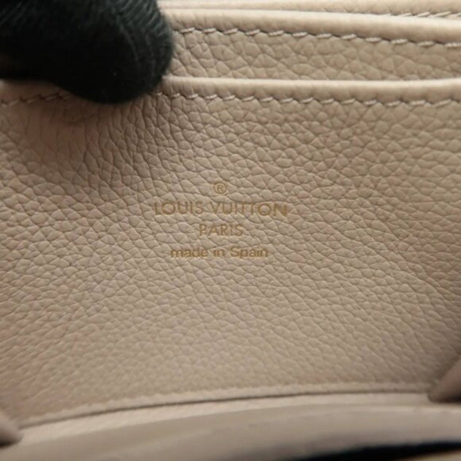 Louis Vuitton Beige Leather Wallet