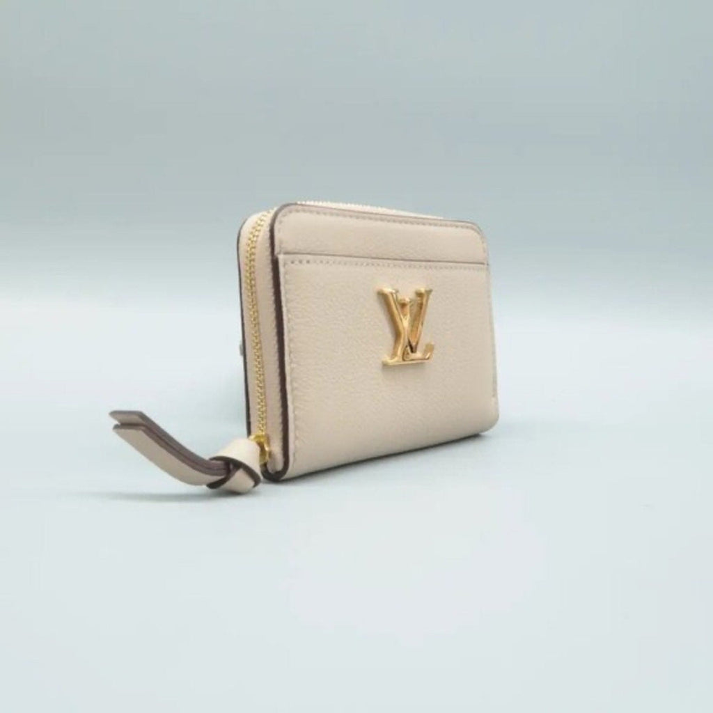 Louis Vuitton Beige Leather Wallet