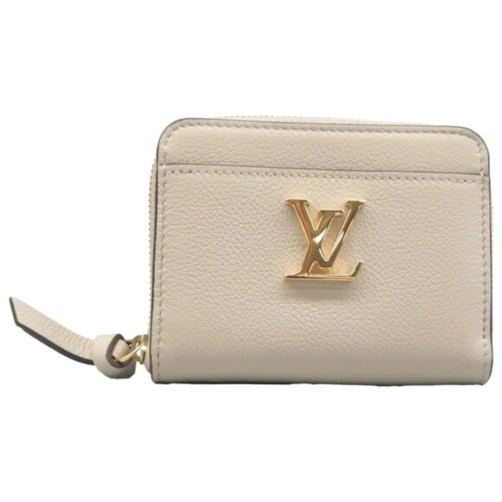 Louis Vuitton Beige Leather Wallet