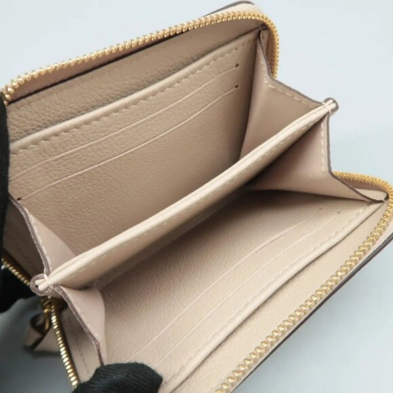 Louis Vuitton Beige Leather Wallet