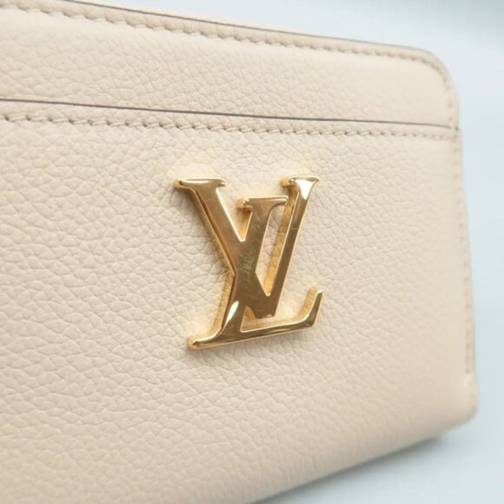 Louis Vuitton Beige Leather Wallet