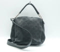 Louis Vuitton Black Monogram Leather Satchel Bag