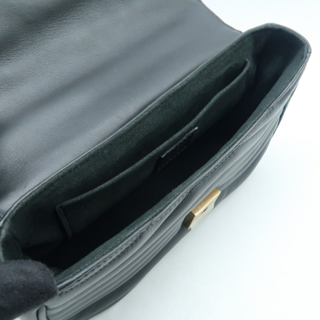 Louis Vuitton Black New Wave Leather Shoulder Bag
