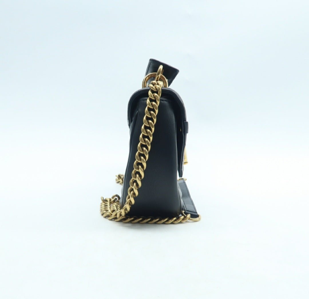 Louis Vuitton Black New Wave Leather Shoulder Bag