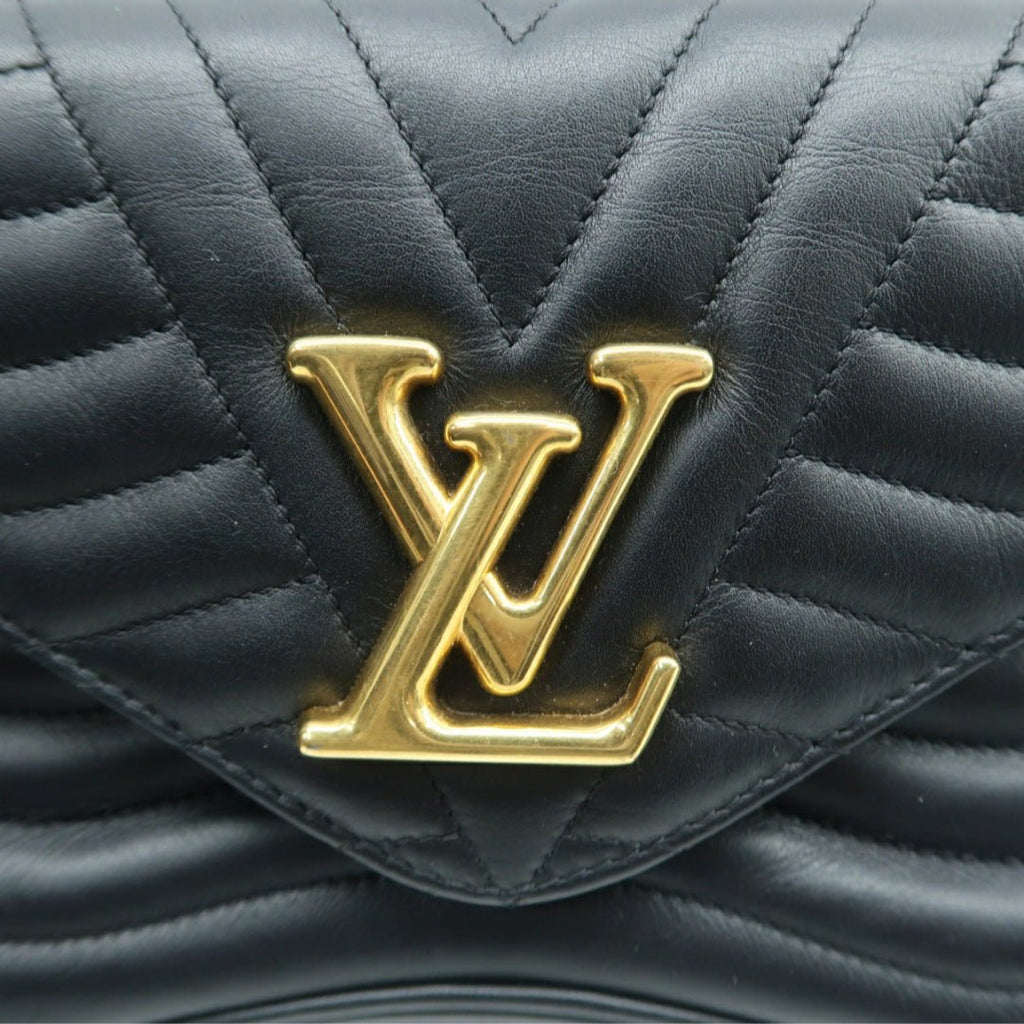 Louis Vuitton Black New Wave Leather Shoulder Bag