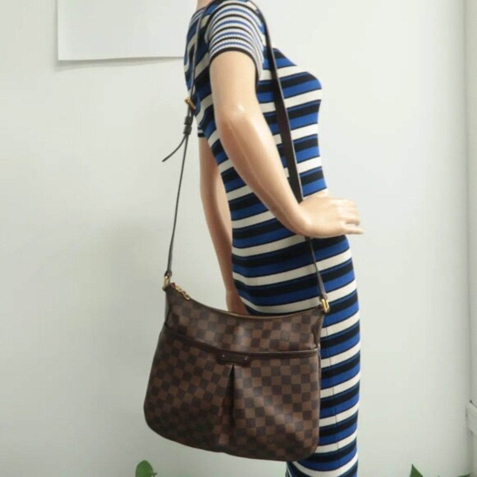 Louis Vuitton Bloomsbury Brown Damier Ebene Canvas Shoulder Bag