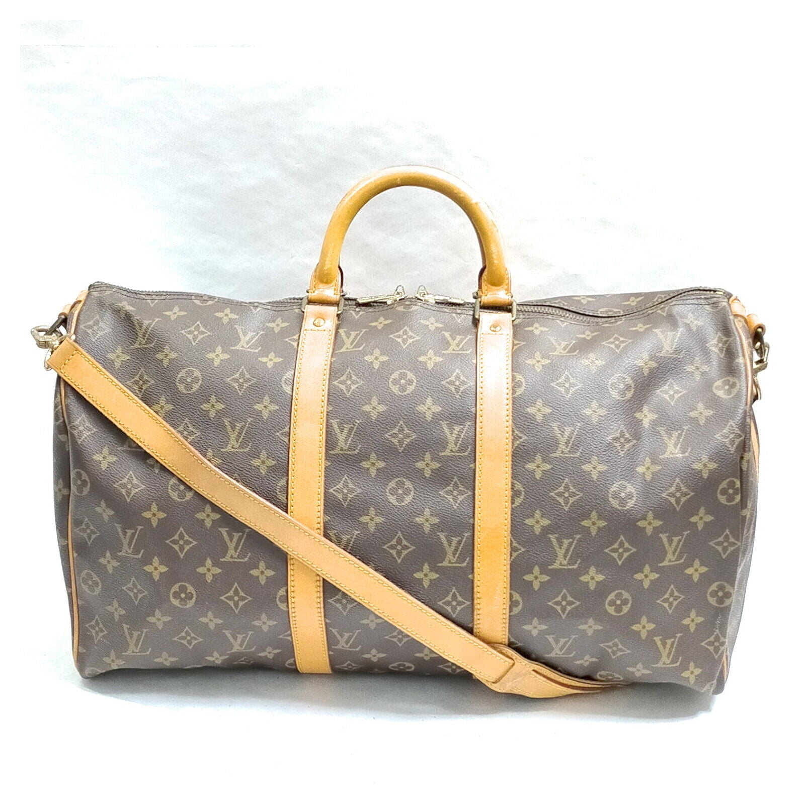 Louis Vuitton Boston Keepall Bandouliere 50 Travel Bag #MNO699