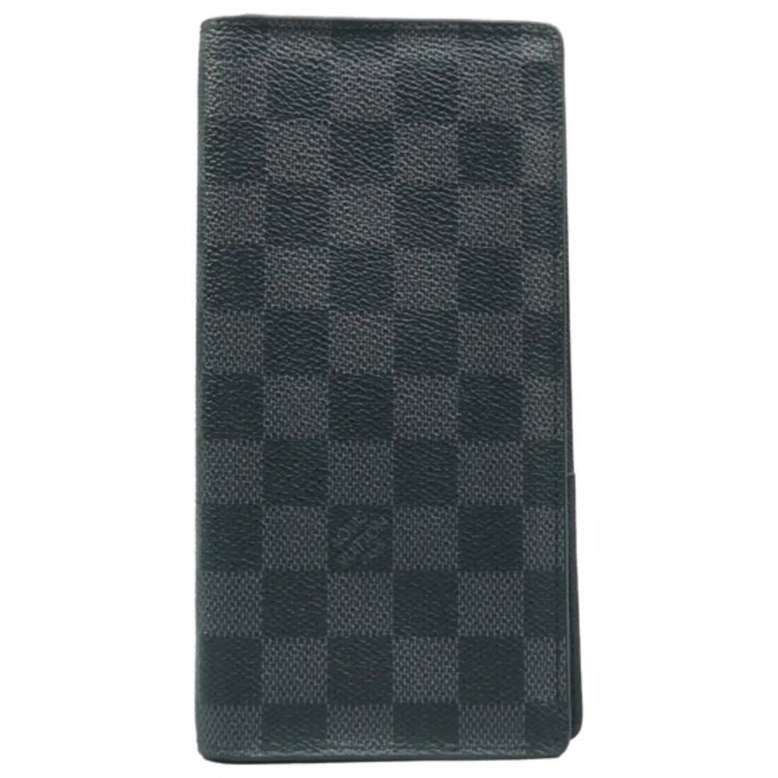 Louis Vuitton Brazza Black Damier Graphite Canvas Wallet