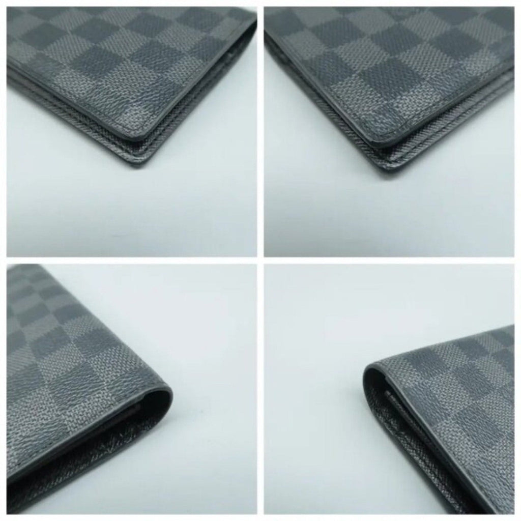 Louis Vuitton Brazza Black Damier Graphite Canvas Wallet