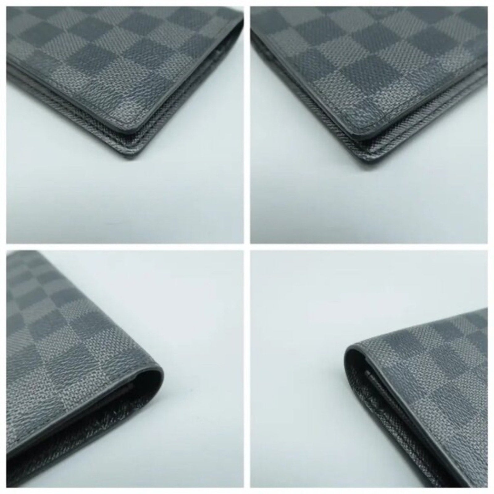 Louis Vuitton Brazza Black Damier Graphite Canvas Wallet