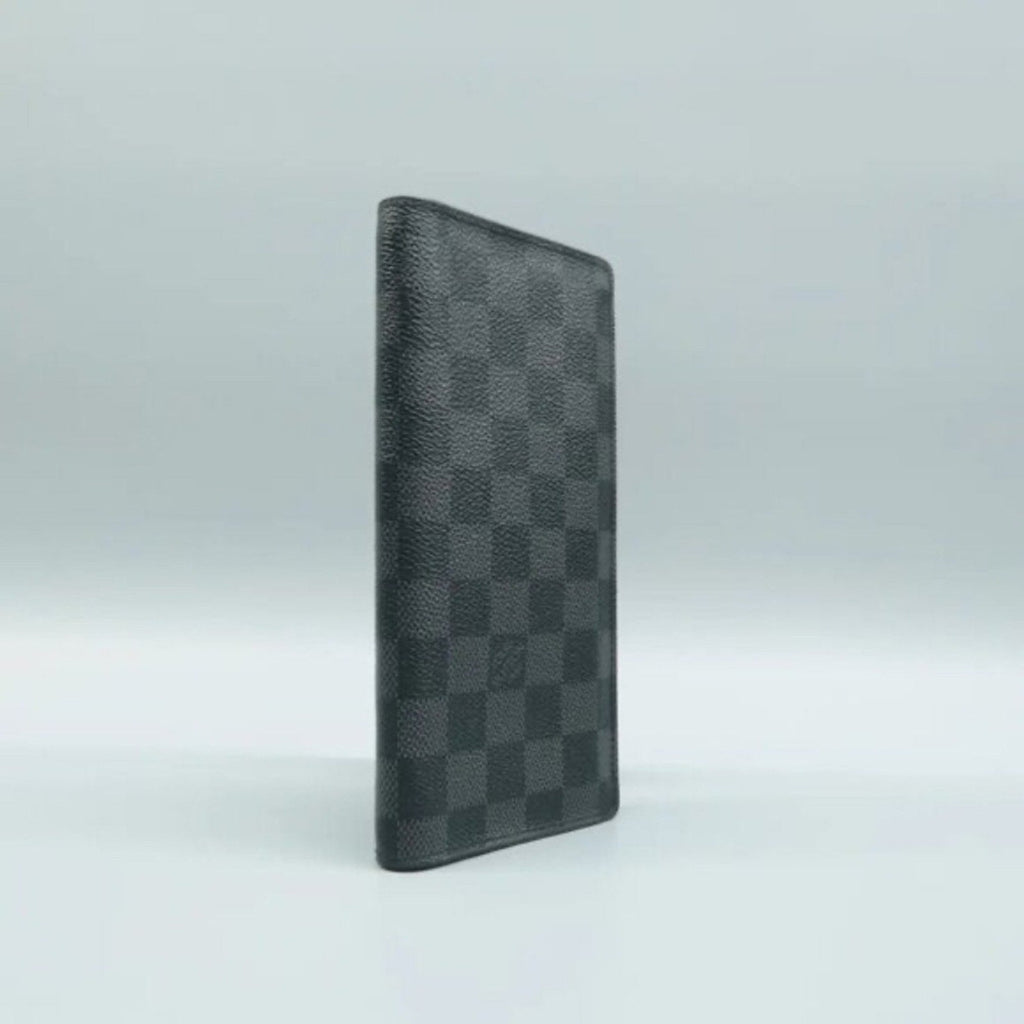 Louis Vuitton Brazza Black Damier Graphite Canvas Wallet
