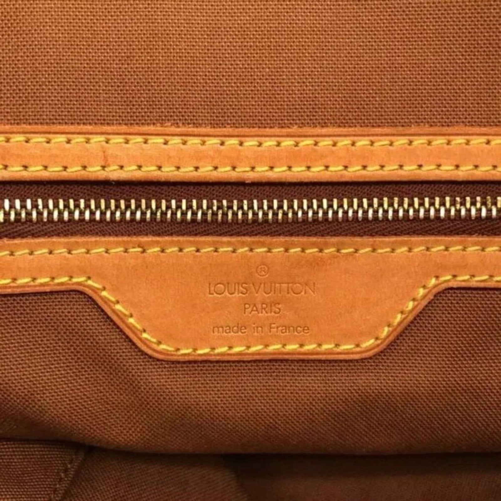 LOUIS VUITTON Cabas Mezzo  Brown Monogram Shoulder Bag