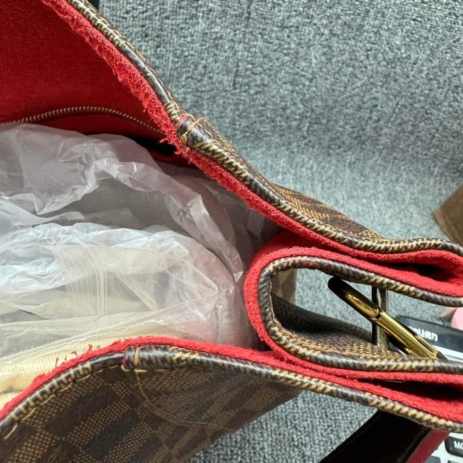 Louis Vuitton Caissa Brown Damier Ebene Canvas Shoulder Bag